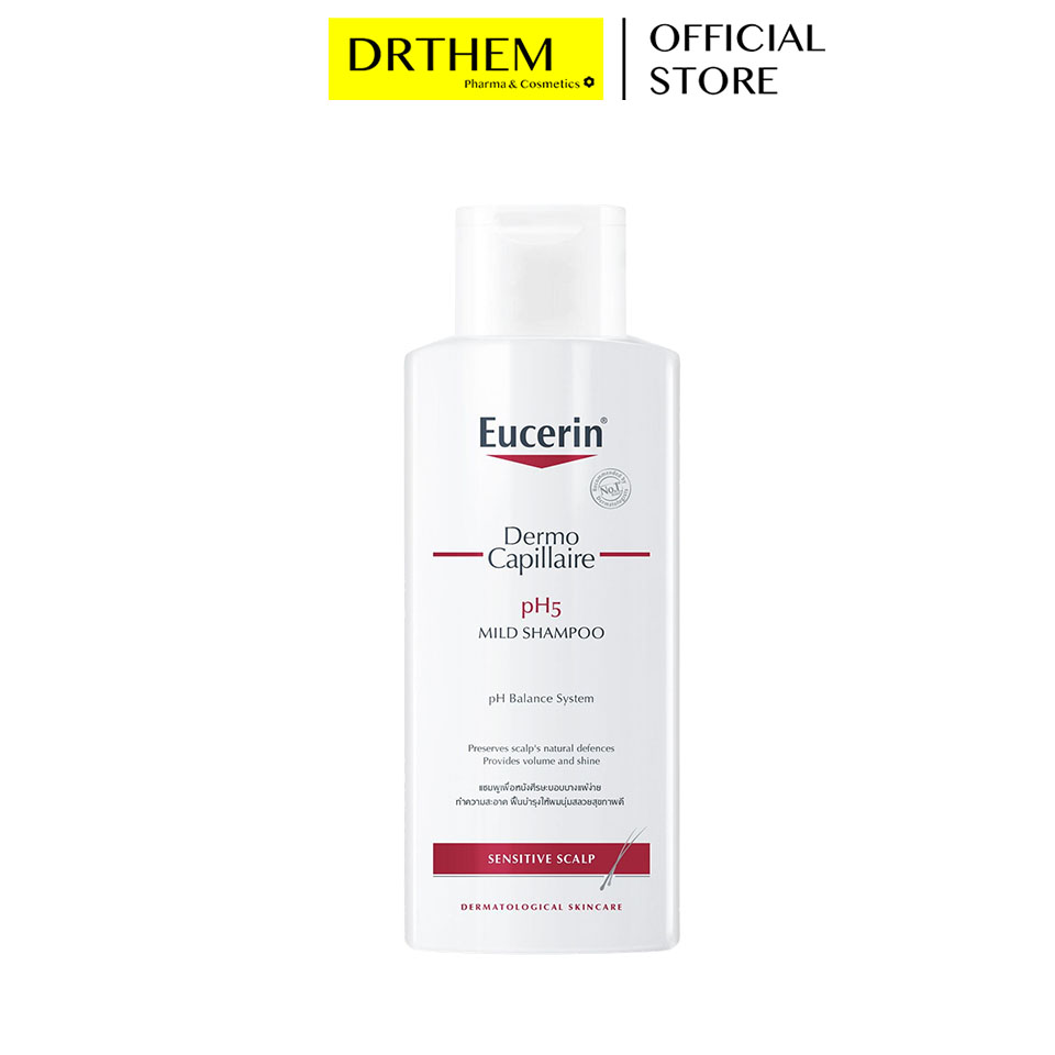 Dầu Gội Đầu Eucerin Dermo Capillaire Ph5 Mild Shampoo [250ml]